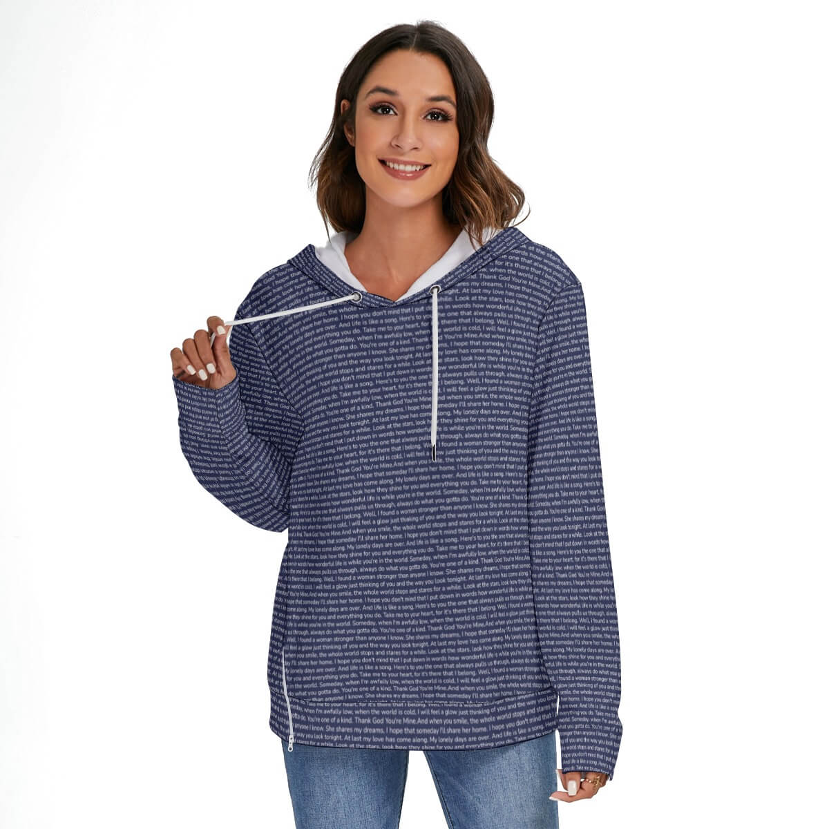 Women's Heavy Fleece Zip-on-the-Side Hoodie