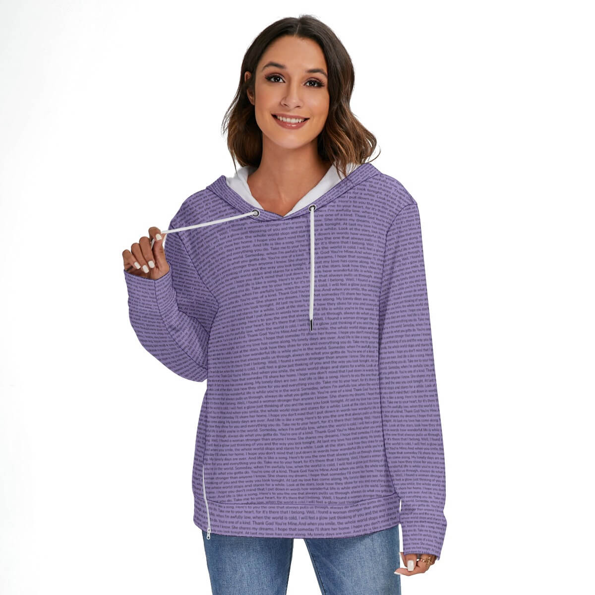 Women's Heavy Fleece Zip-on-the-Side Hoodie