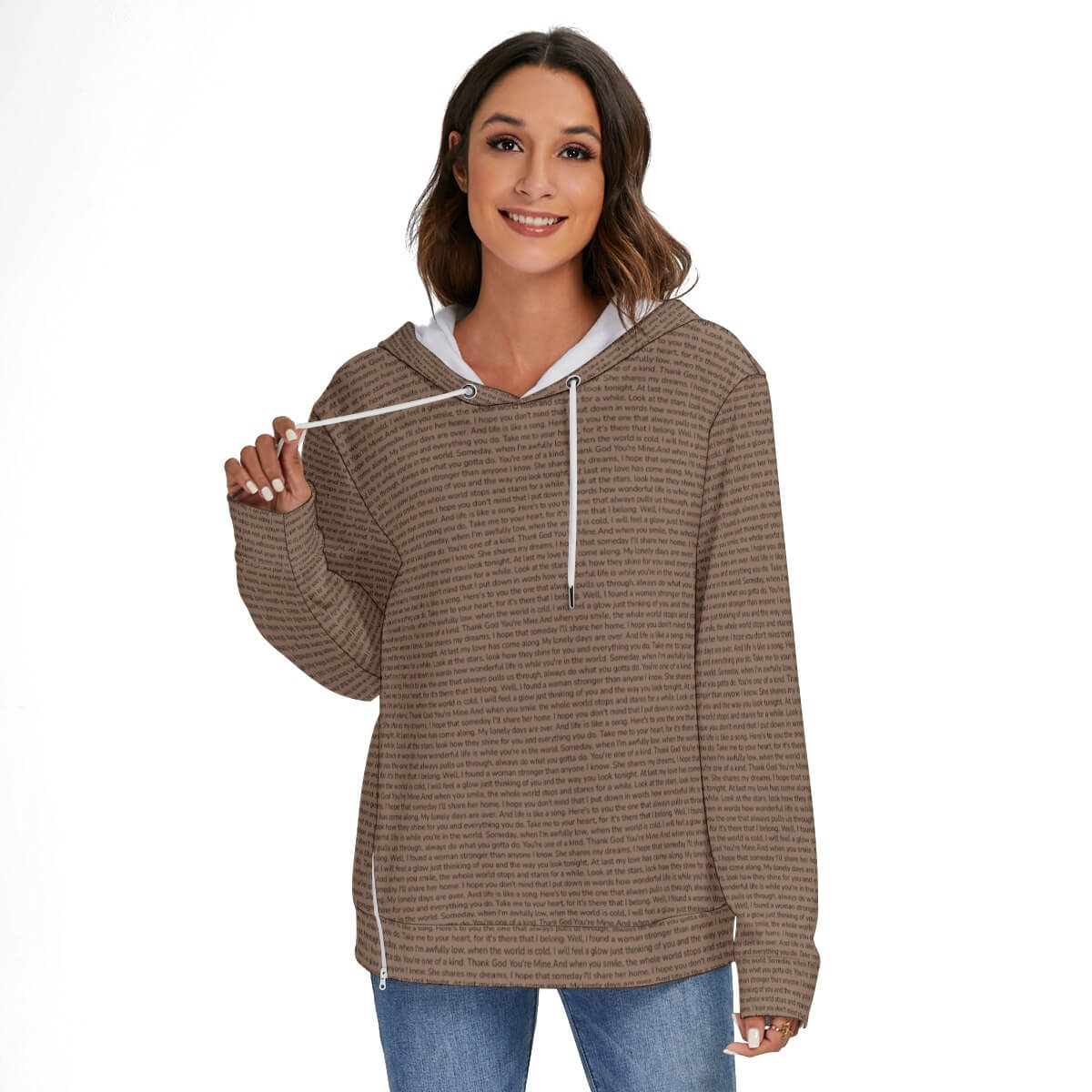 Women's Heavy Fleece Zip-on-the-Side Hoodie