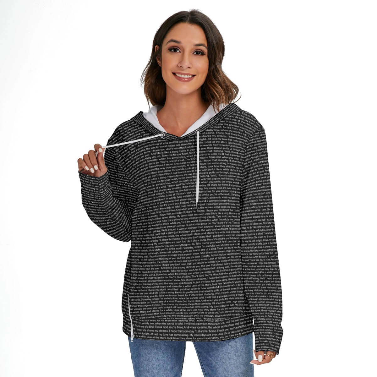 Women's Heavy Fleece Zip-on-the-Side Hoodie