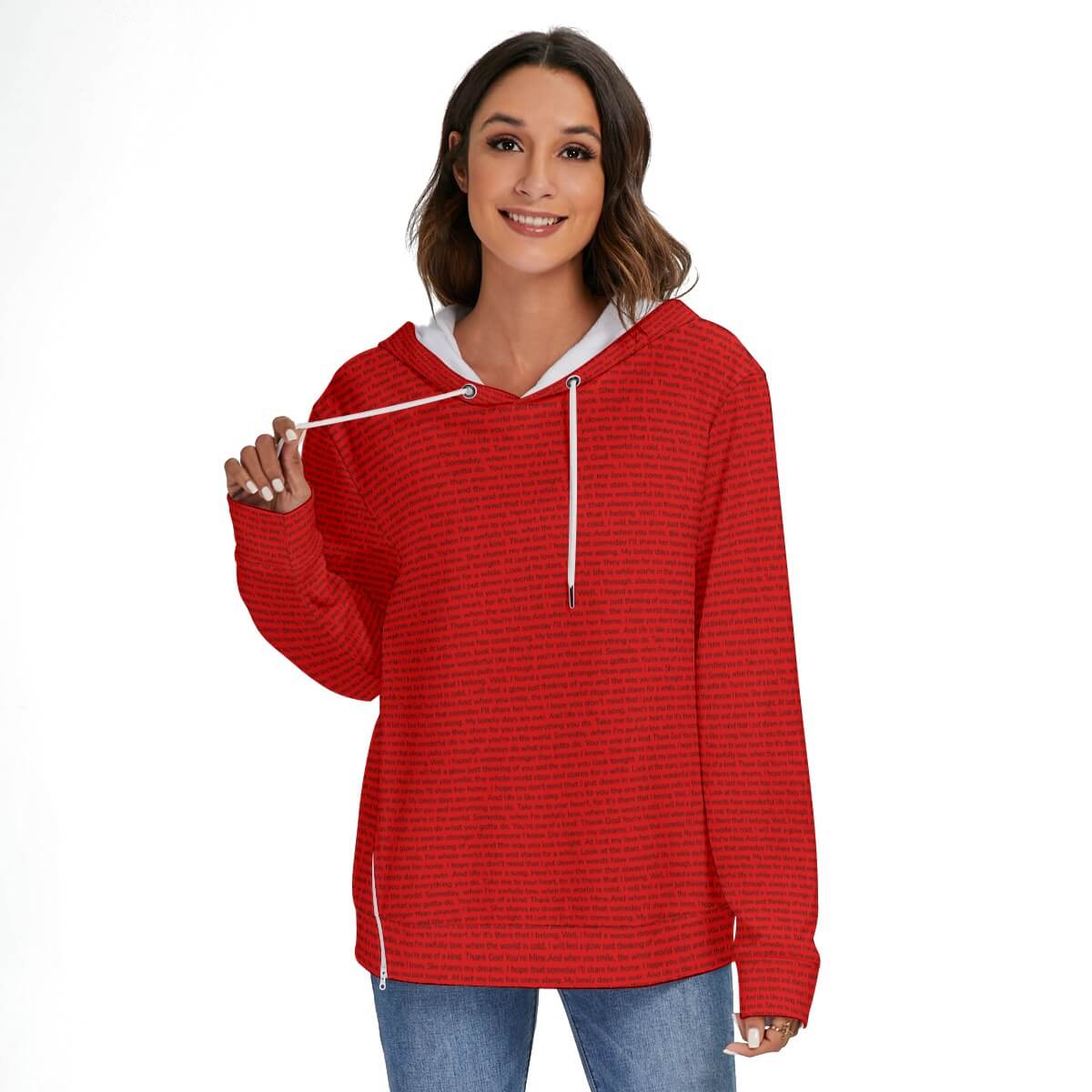 Women's Heavy Fleece Zip-on-the-Side Hoodie