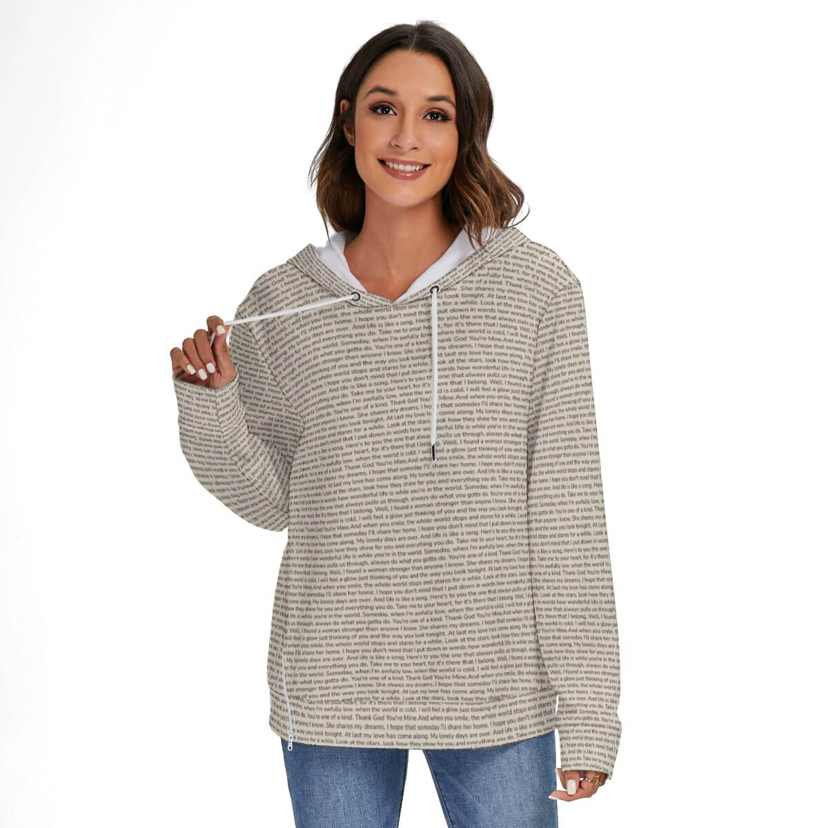 Women's Heavy Fleece Zip-on-the-Side Hoodie