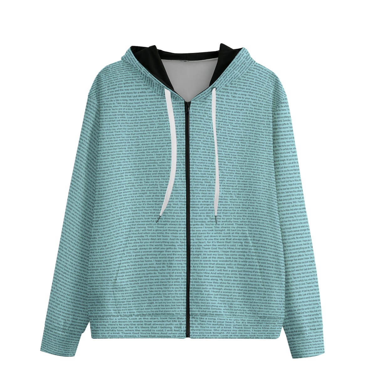 Unisex Cotton Zip Up Hoodie
