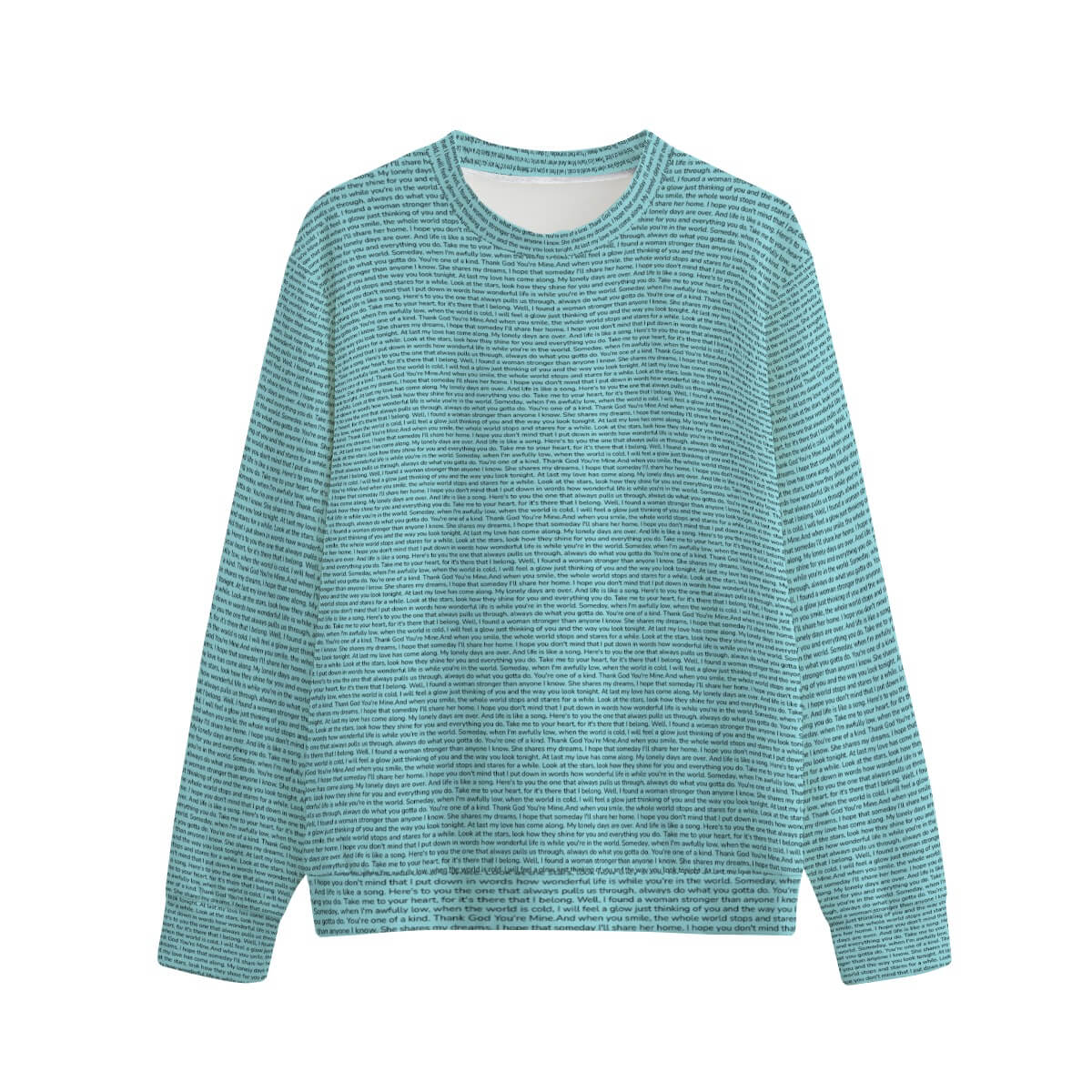 Unisex Cotton O-neck Sweatshirt