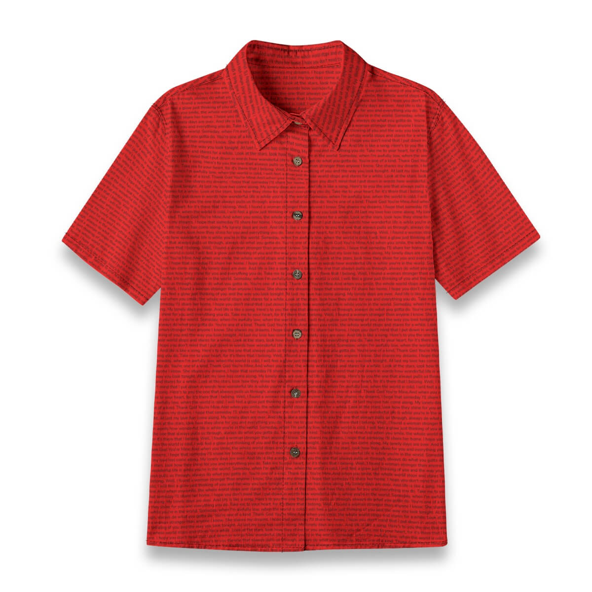 Women's Linen Textured Cotton Short Sleeve Shirt