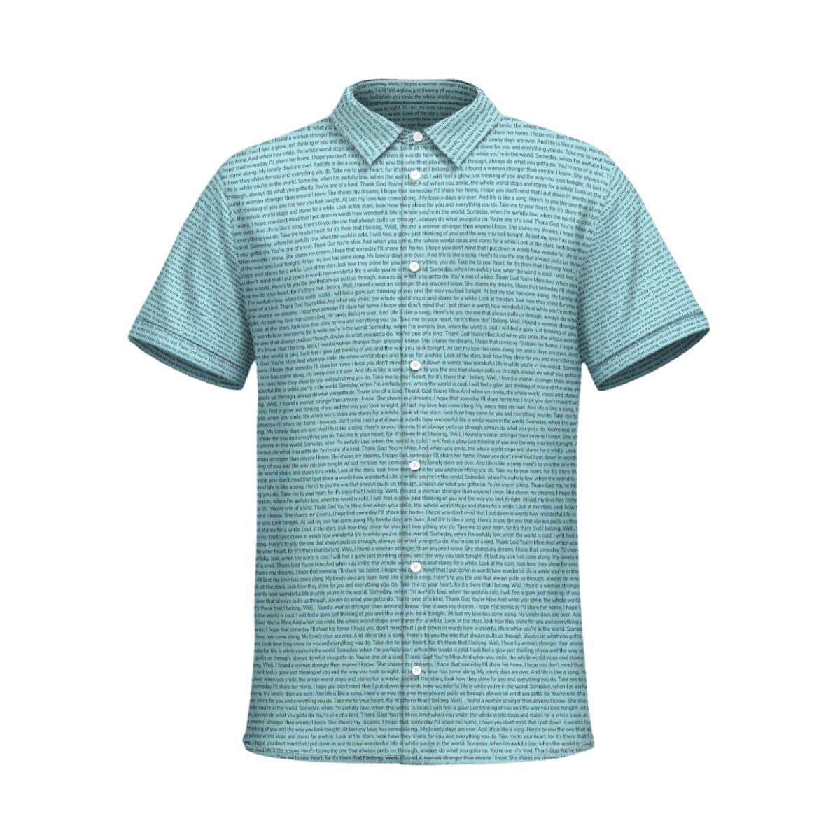 Men's Cotton Short Sleeve Button-Up Shirt