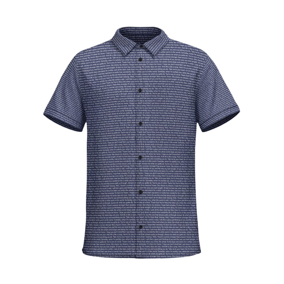 Men's Cotton Short Sleeve Button-Up Shirt