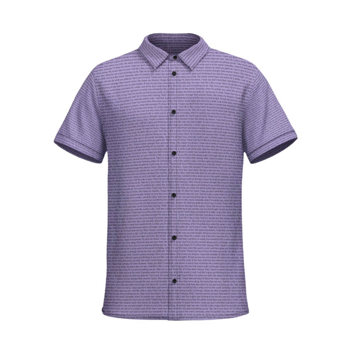 Men's Cotton Short Sleeve Button-Up Shirt