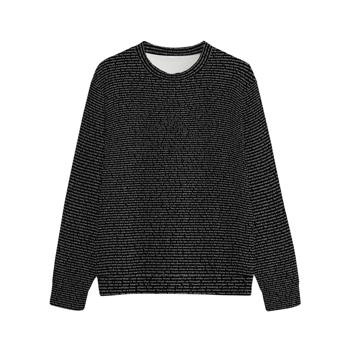 Unisex Cotton O-neck Sweatshirt