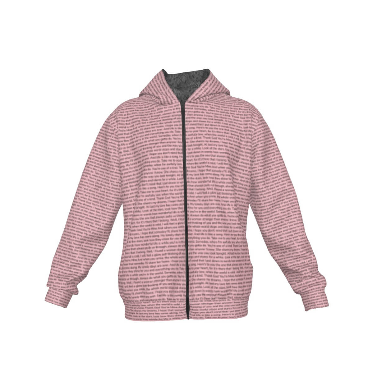 Unisex Sherpa Fleece Zip Up Hoodie