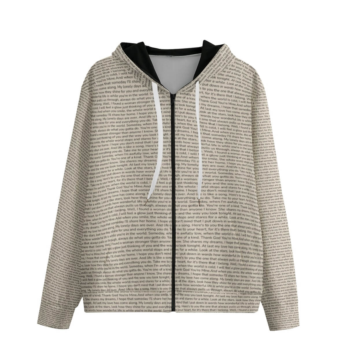 Unisex Cotton Zip Up Hoodie
