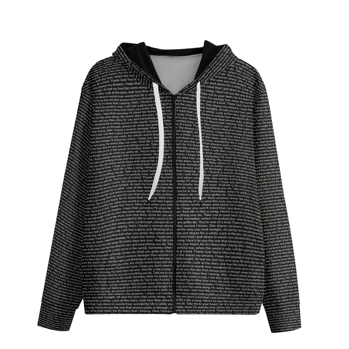 Unisex Cotton Zip Up Hoodie