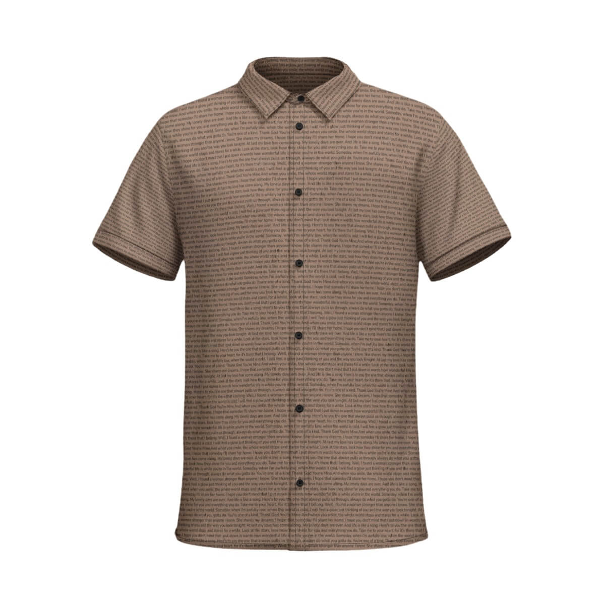 Men's Cotton Short Sleeve Button-Up Shirt