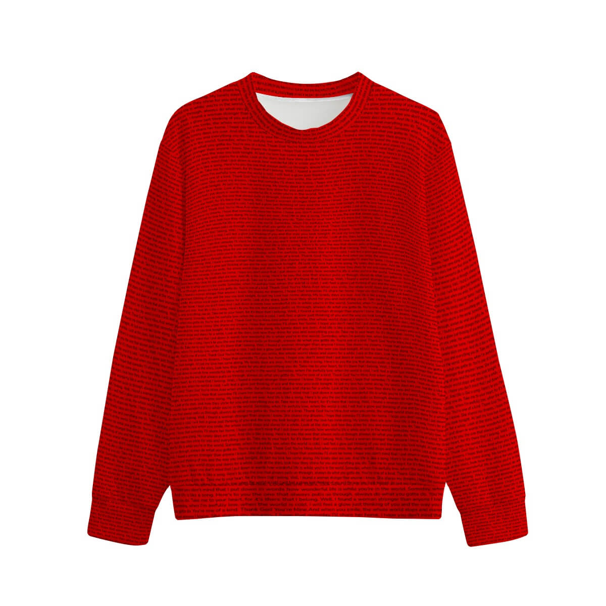 Unisex Cotton O-neck Sweatshirt