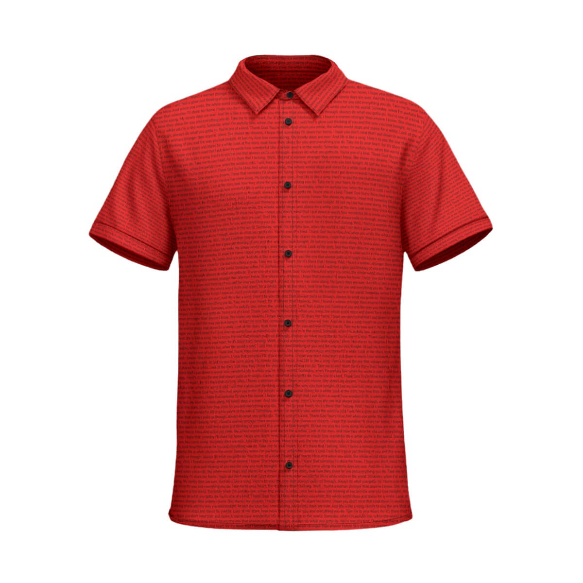 Men's Cotton Short Sleeve Button-Up Shirt