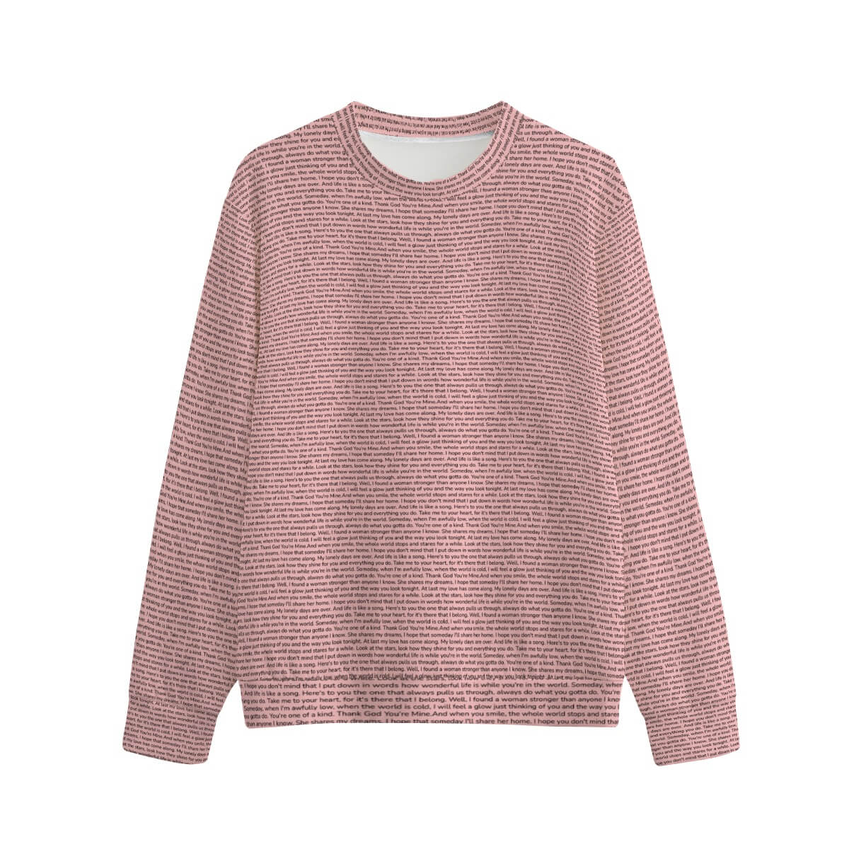 Unisex Cotton O-neck Sweatshirt