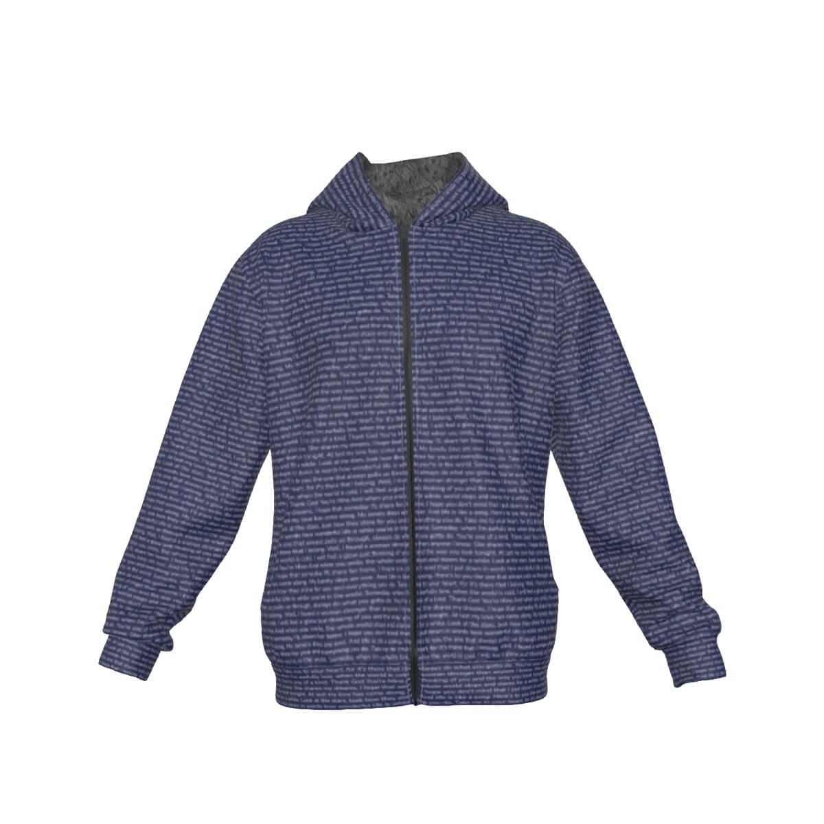 Unisex Sherpa Fleece Zip Up Hoodie