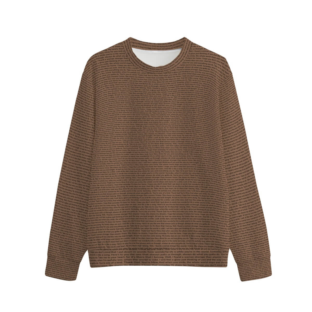 Unisex Cotton O-neck Sweatshirt