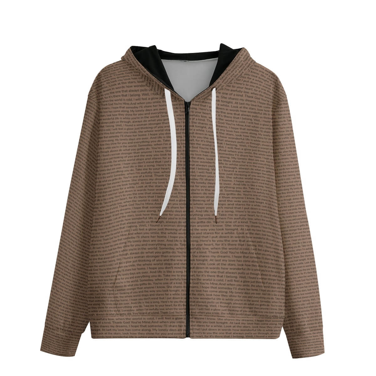 Unisex Cotton Zip Up Hoodie