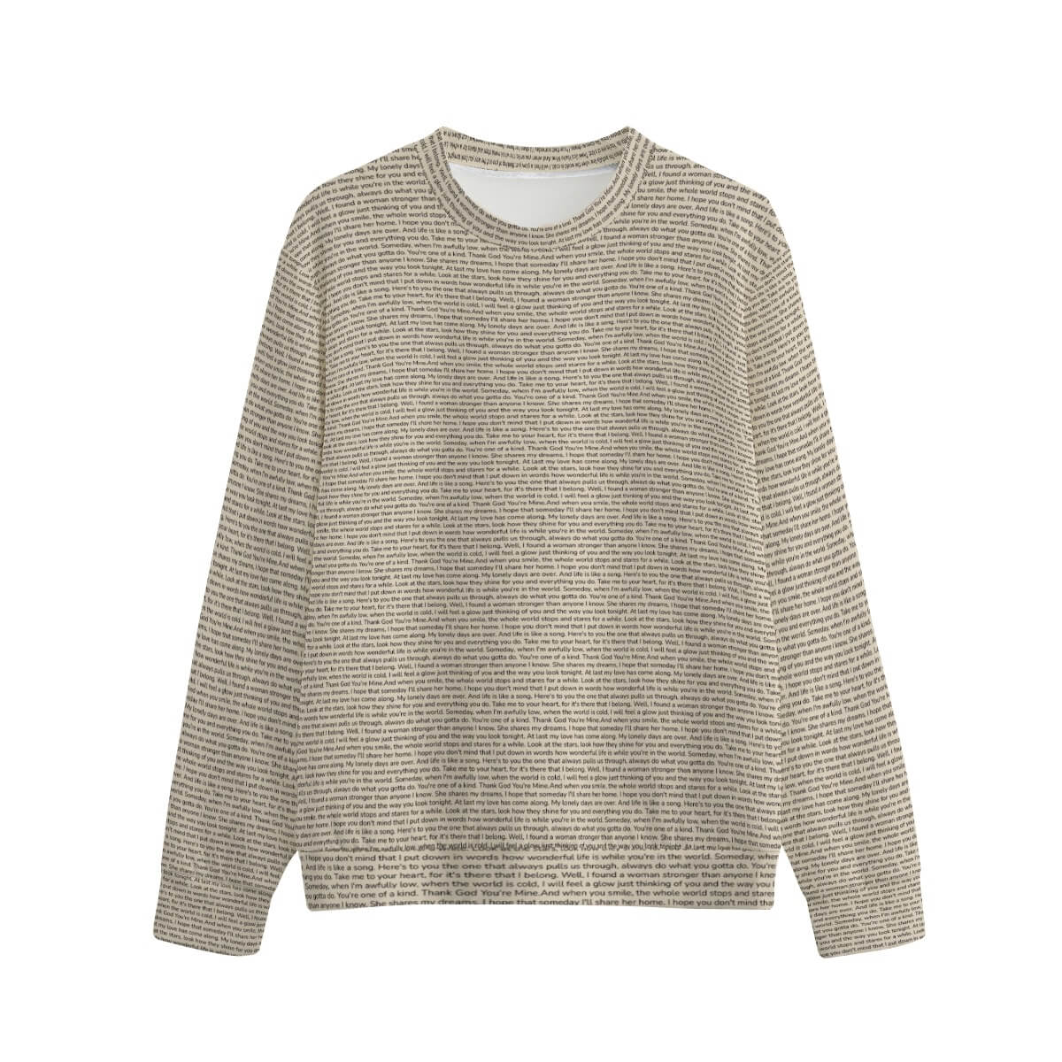 Unisex Cotton O-neck Sweatshirt