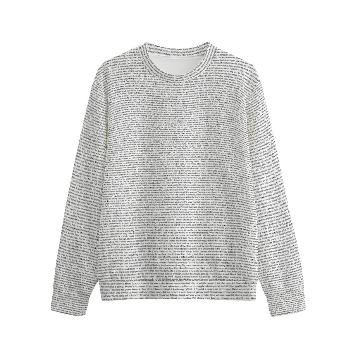 Unisex Cotton O-neck Sweatshirt