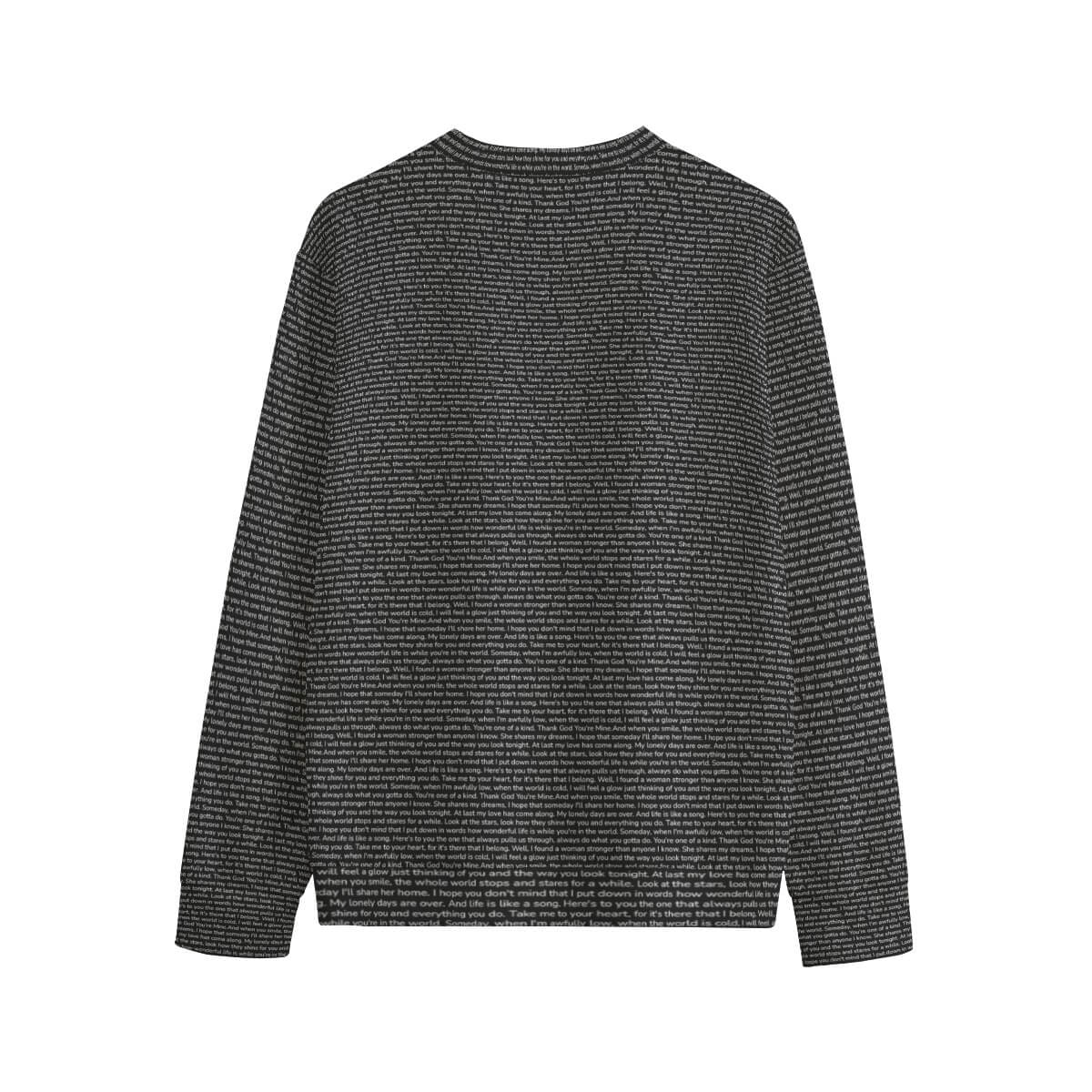 Unisex Cotton O-neck Sweatshirt