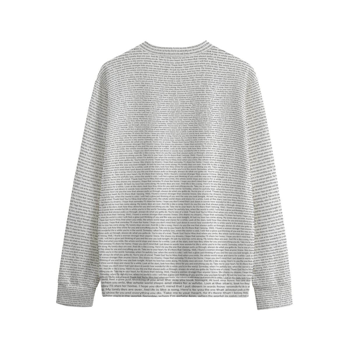 Unisex Cotton O-neck Sweatshirt