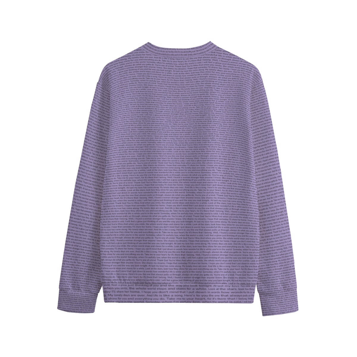 Unisex Cotton O-neck Sweatshirt