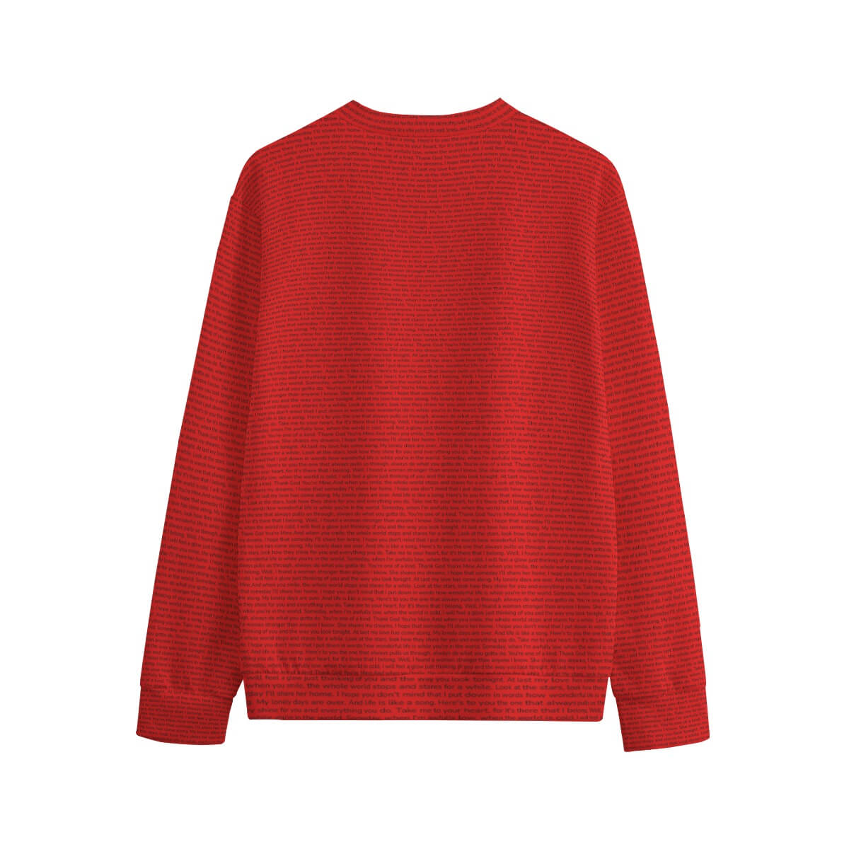 Unisex Cotton O-neck Sweatshirt