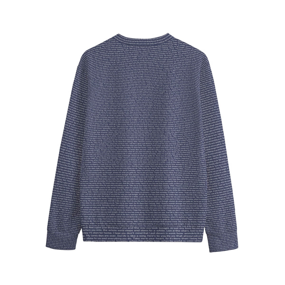 Unisex Cotton O-neck Sweatshirt