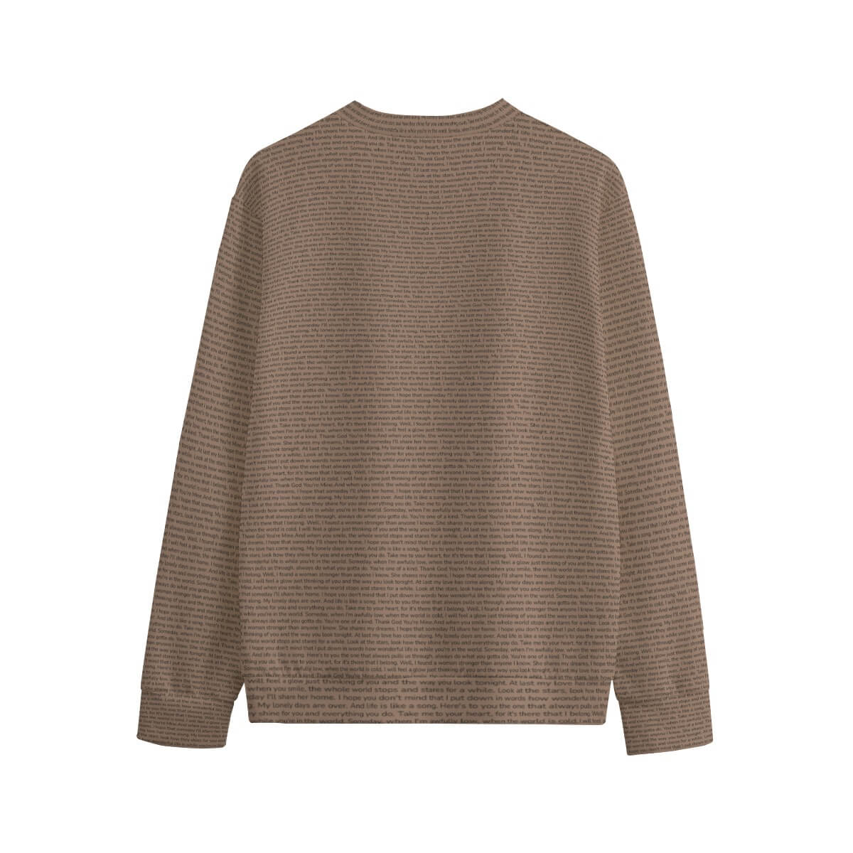 Unisex Cotton O-neck Sweatshirt