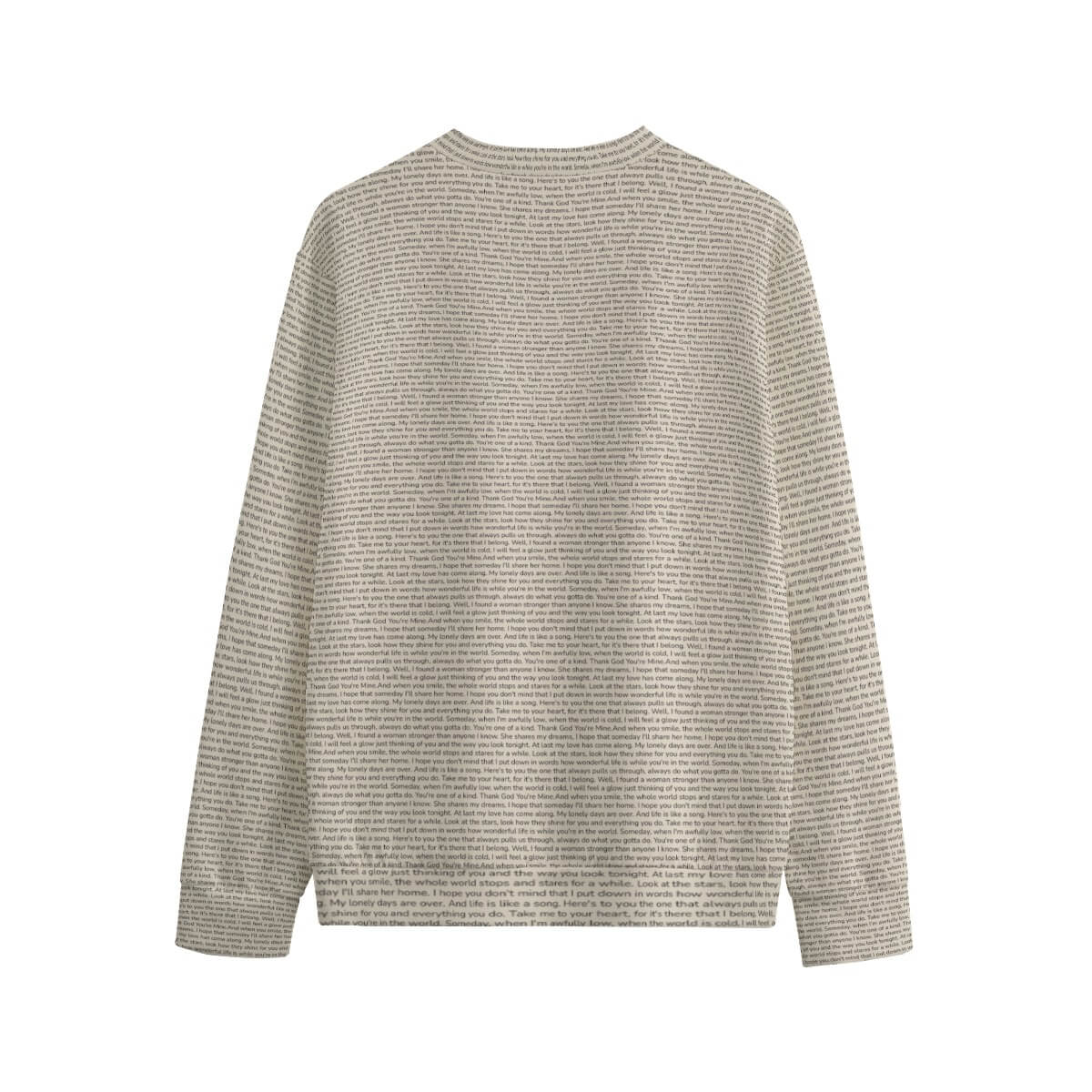 Unisex Cotton O-neck Sweatshirt