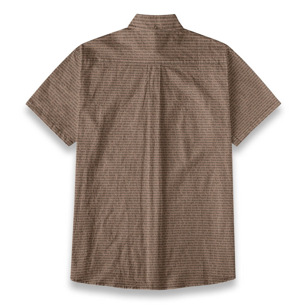 Men's Linen Textured Cotton Short Sleeve Shirt