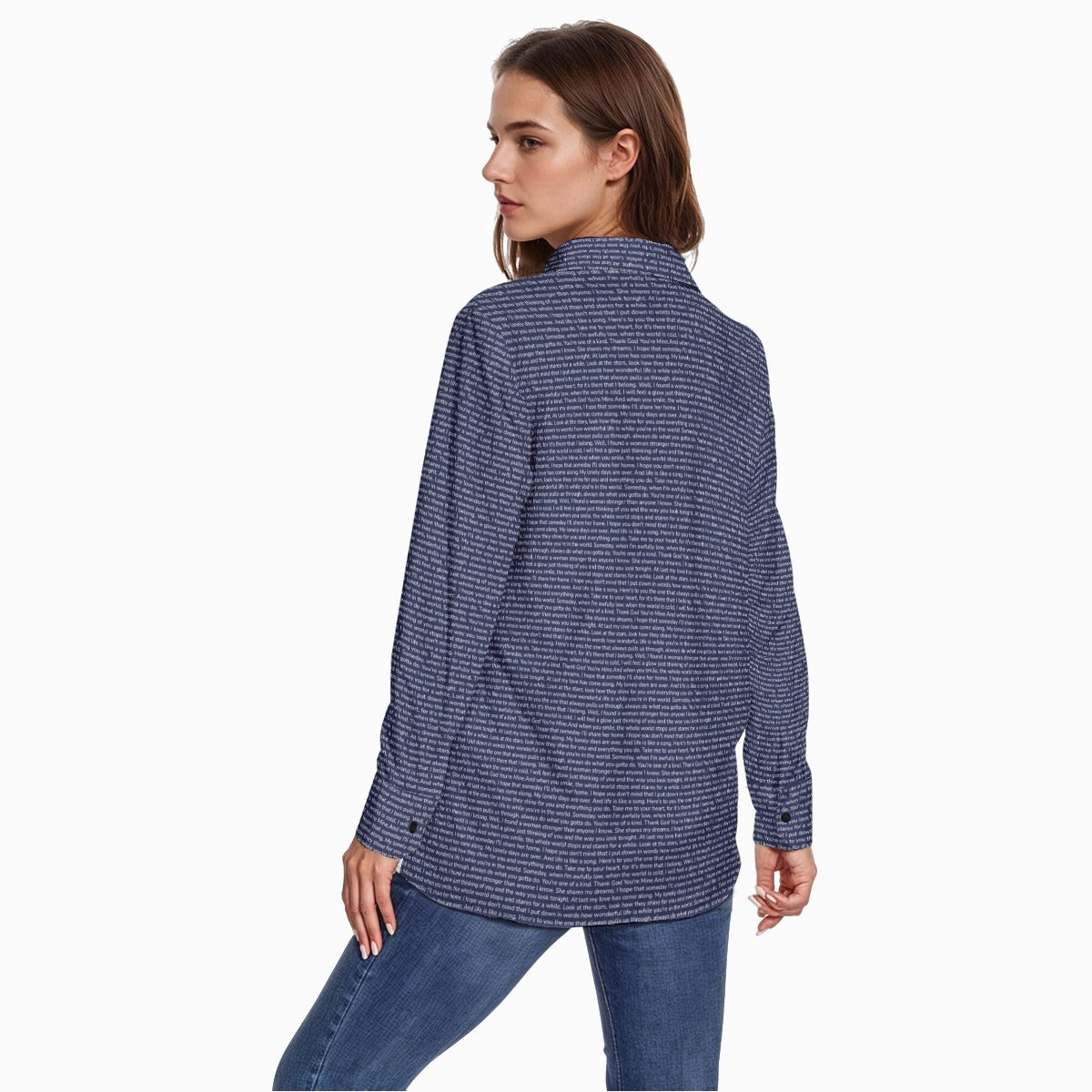 Women's Long Sleeve Button-Up Shirt