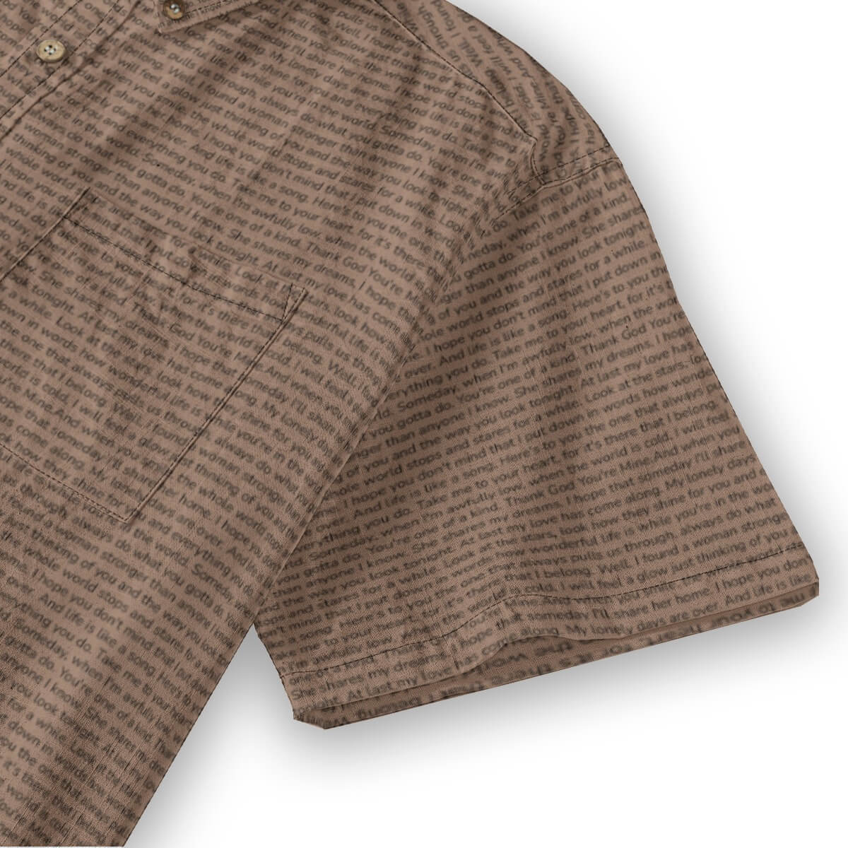 Men's Linen Textured Cotton Short Sleeve Shirt