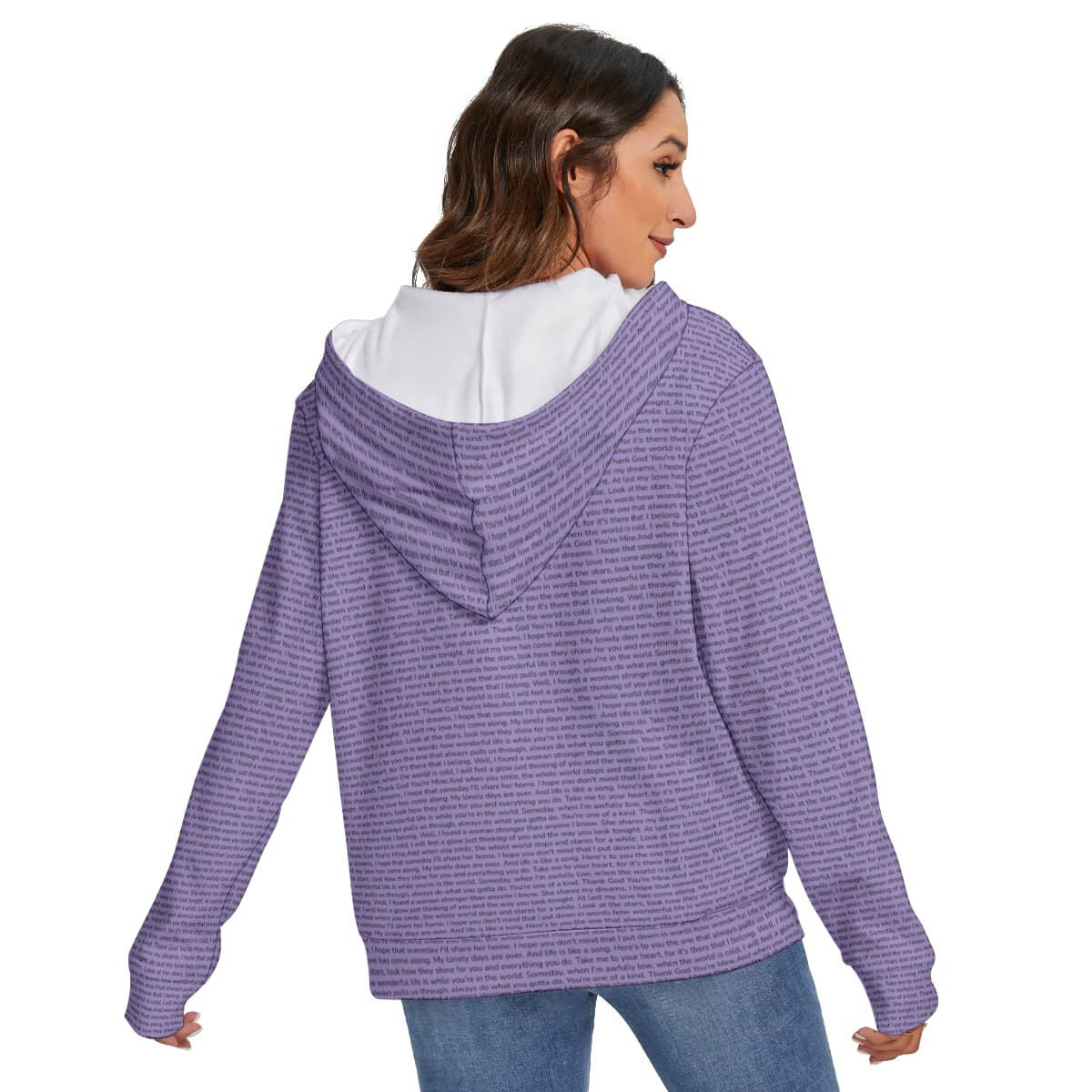 Women's Heavy Fleece Zip-on-the-Side Hoodie