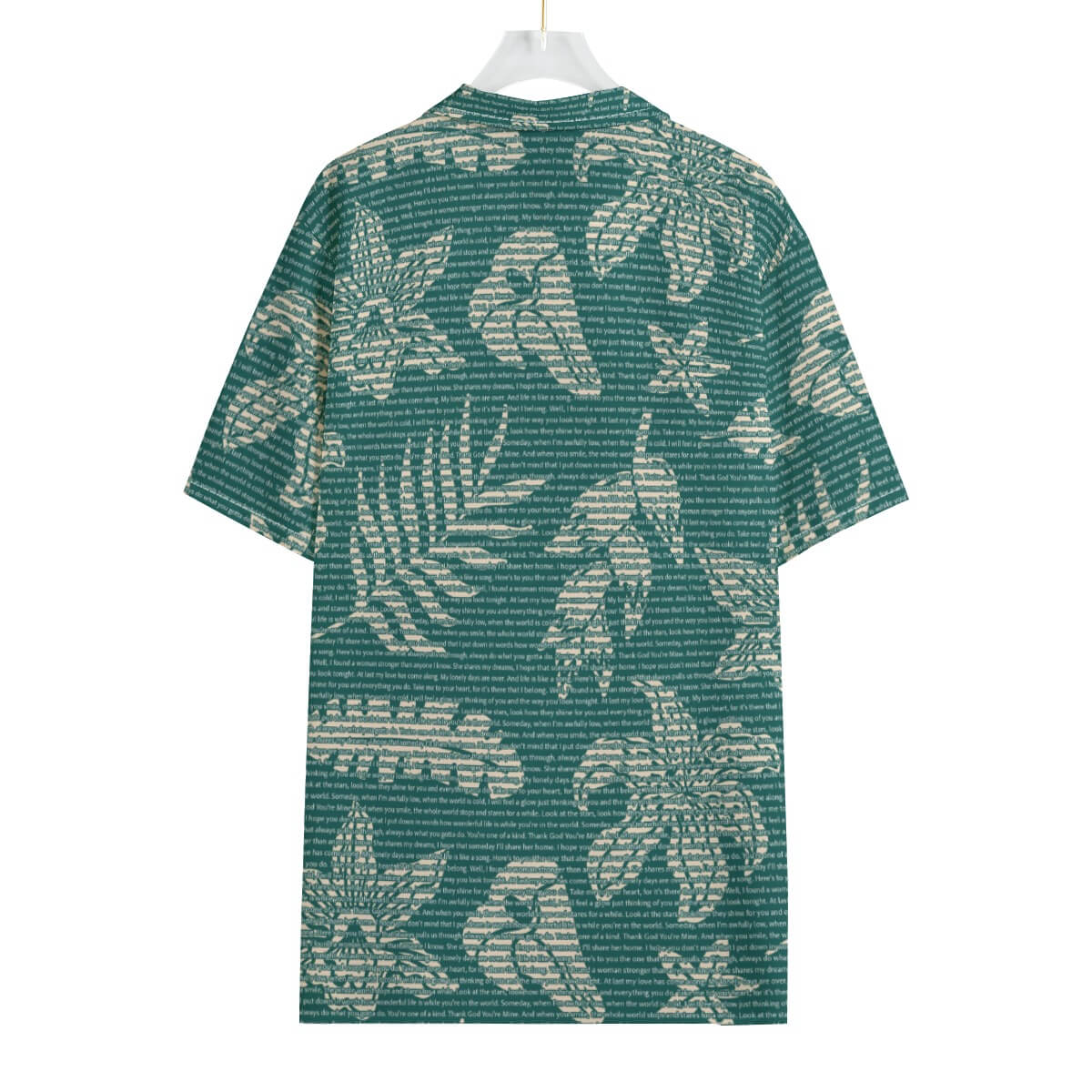 Men's Cotton Tropical Floral Scenic Hawaiian Shirt