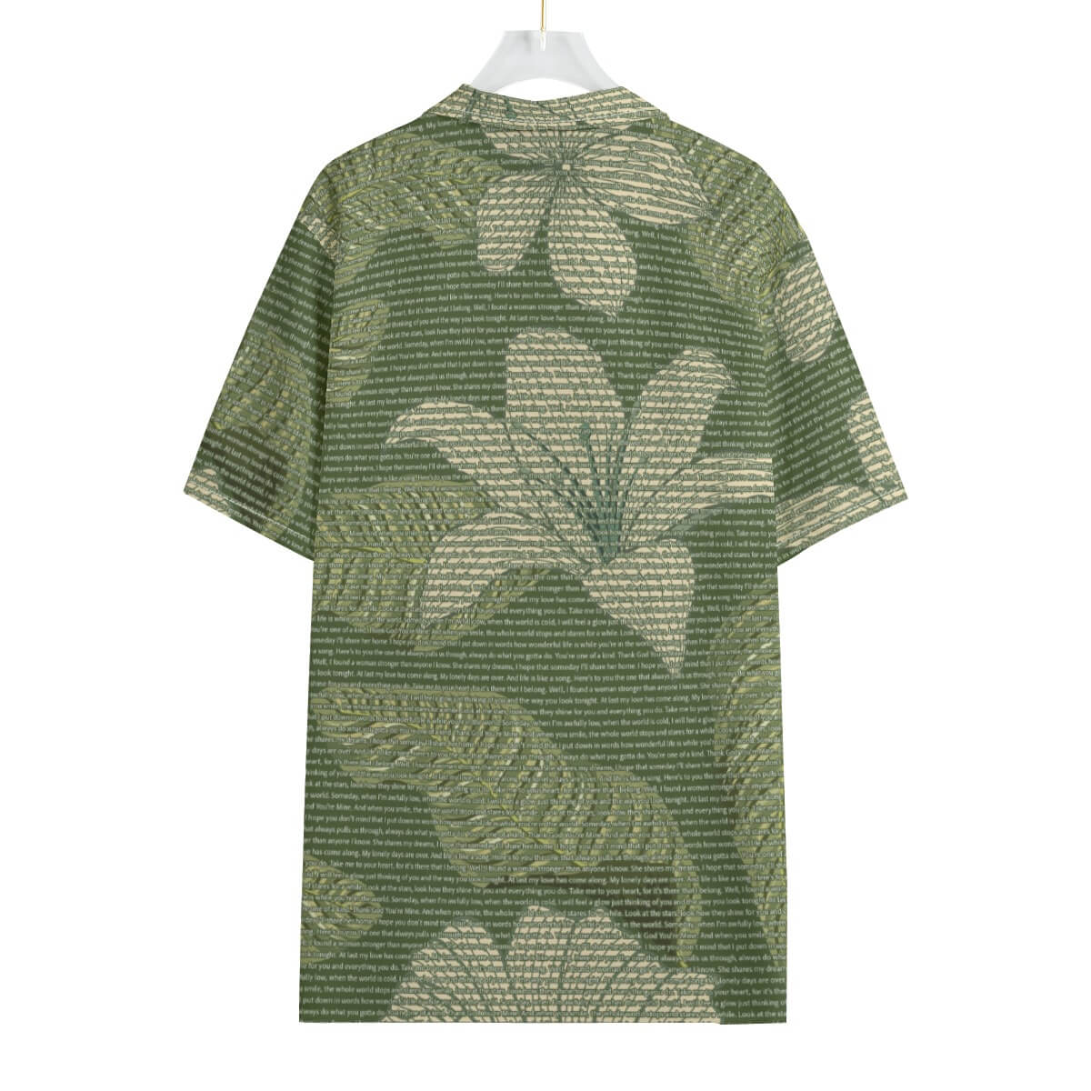 Men's Cotton Tropical Floral Scenic Hawaiian Shirt