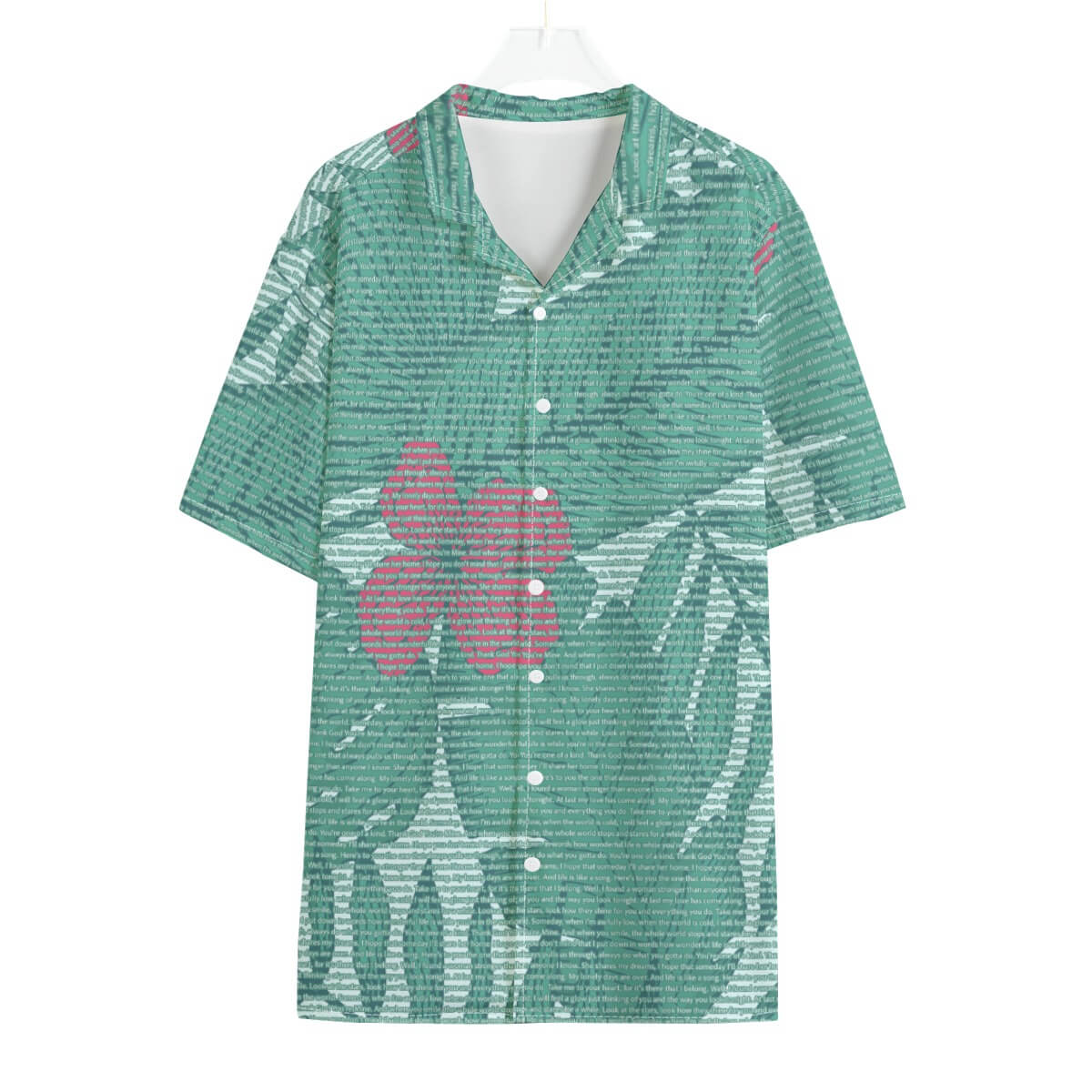 Men's Cotton Tropical Floral Scenic Hawaiian Shirt