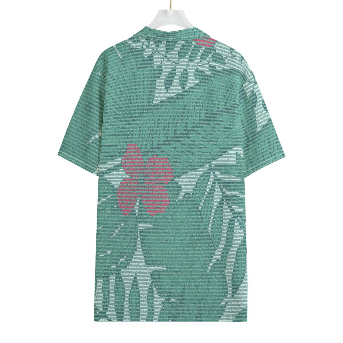 Men's Cotton Tropical Floral Scenic Hawaiian Shirt