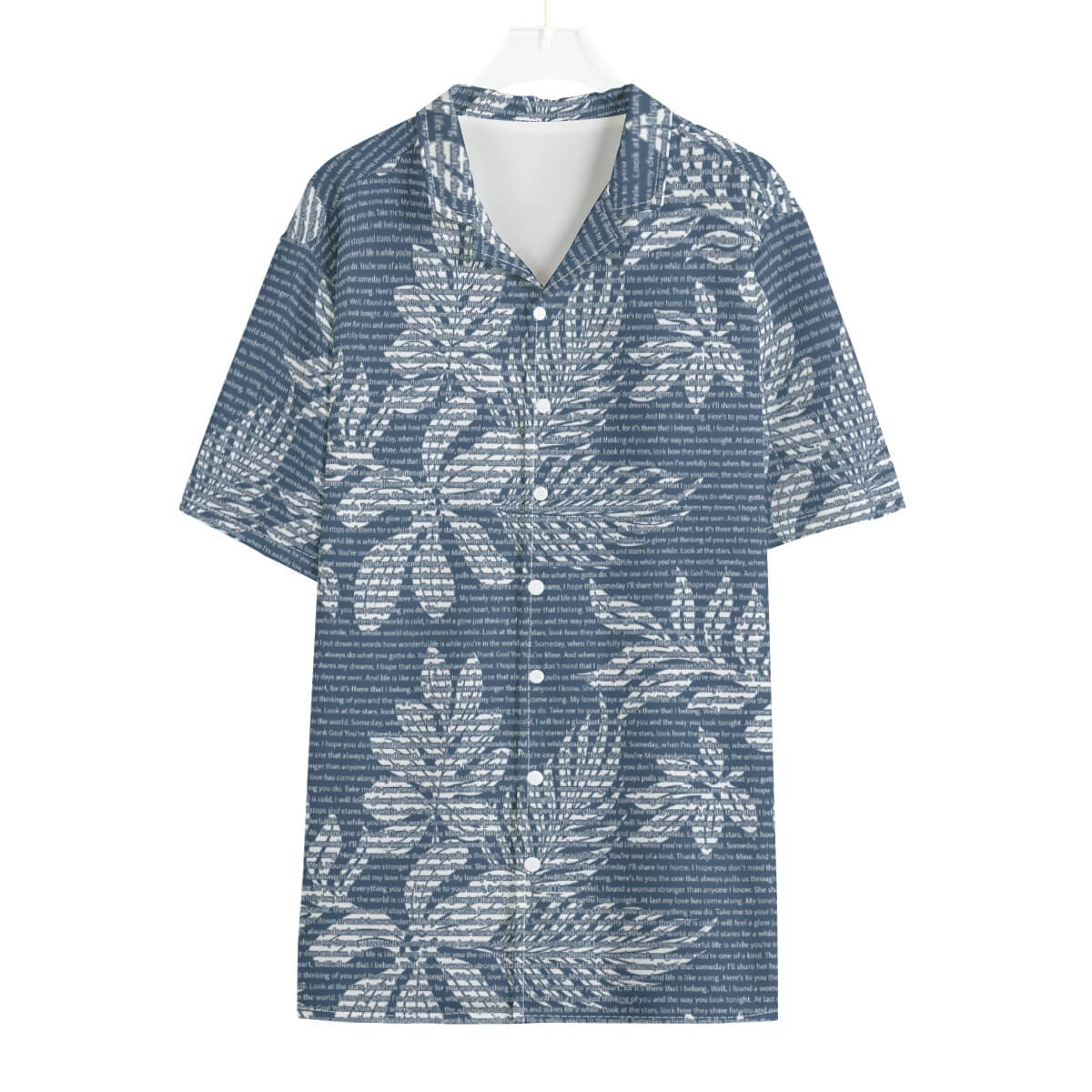 Men's Cotton Tropical Floral Scenic Hawaiian Shirt