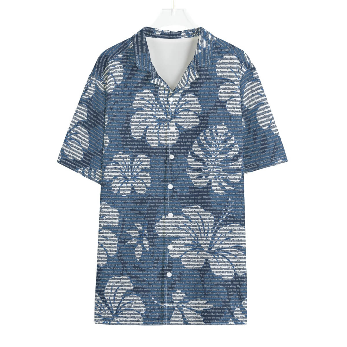 Men's Cotton Tropical Floral Scenic Hawaiian Shirt