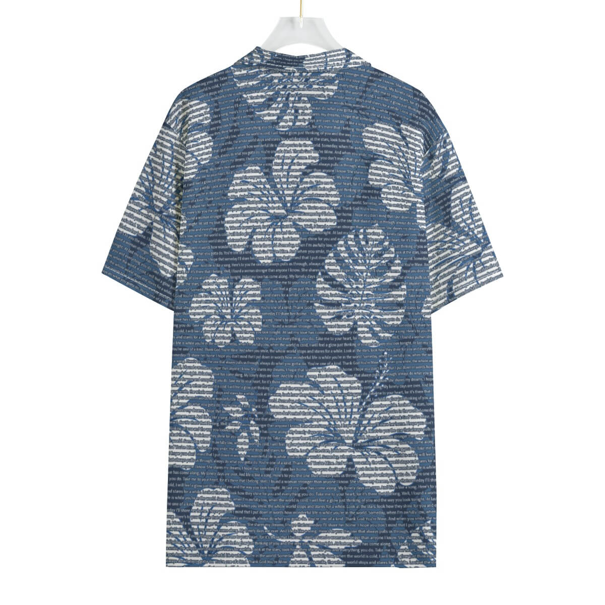 Men's Cotton Tropical Floral Scenic Hawaiian Shirt