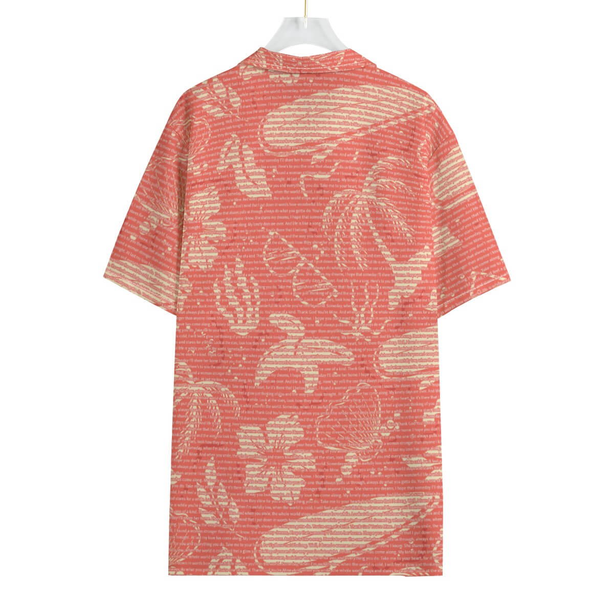 Men's Cotton Tropical Floral Scenic Hawaiian Shirt