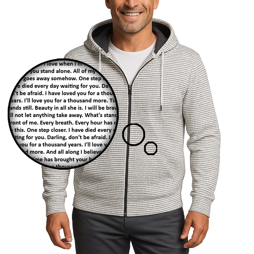 Unisex Cotton Zip Up Hoodie