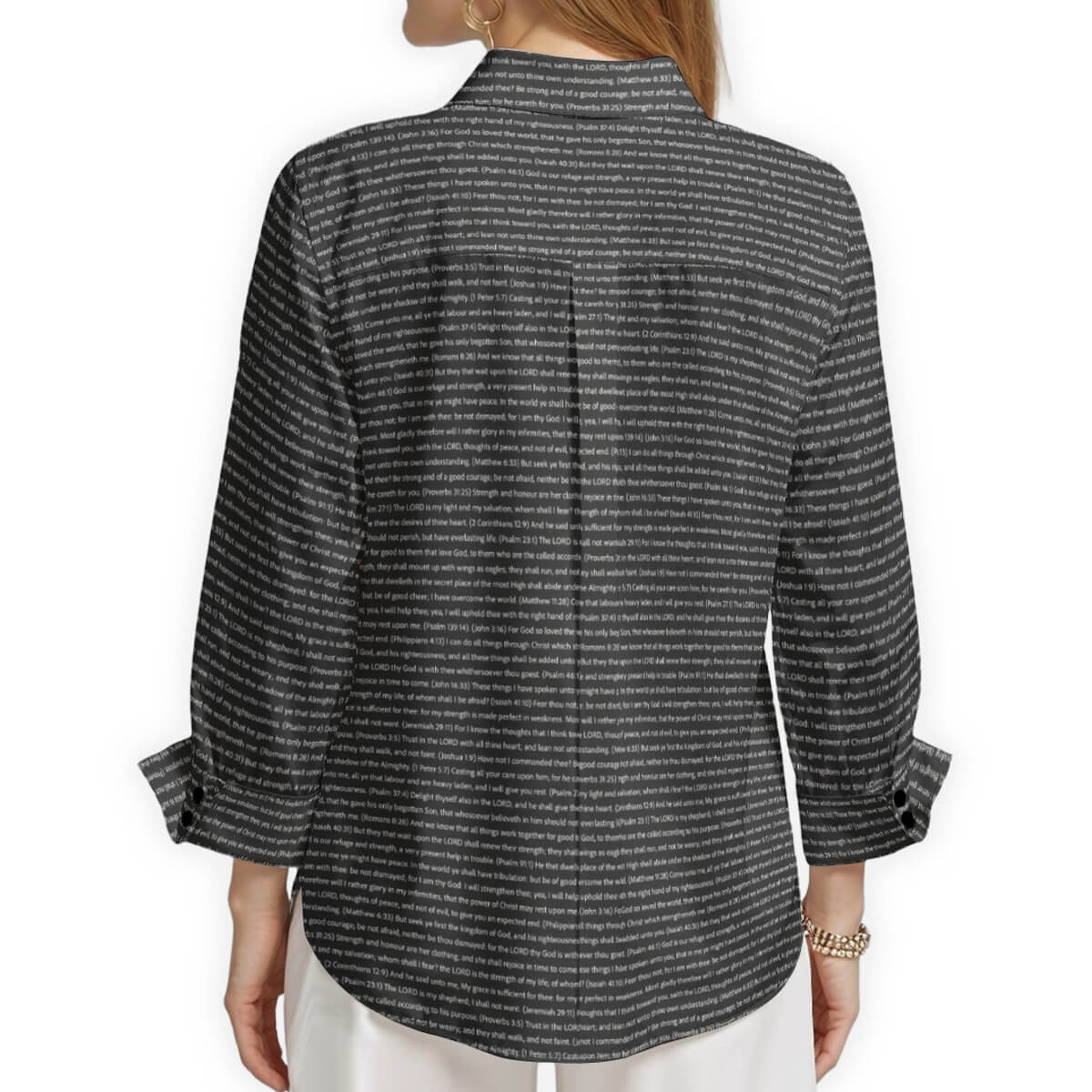 Women's Linen Textured Cotton 3/4 Sleeve Shirt