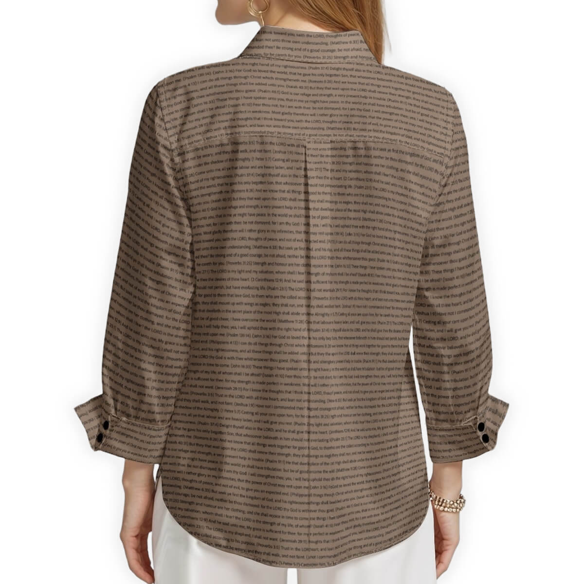 Women's Linen Textured Cotton 3/4 Sleeve Shirt