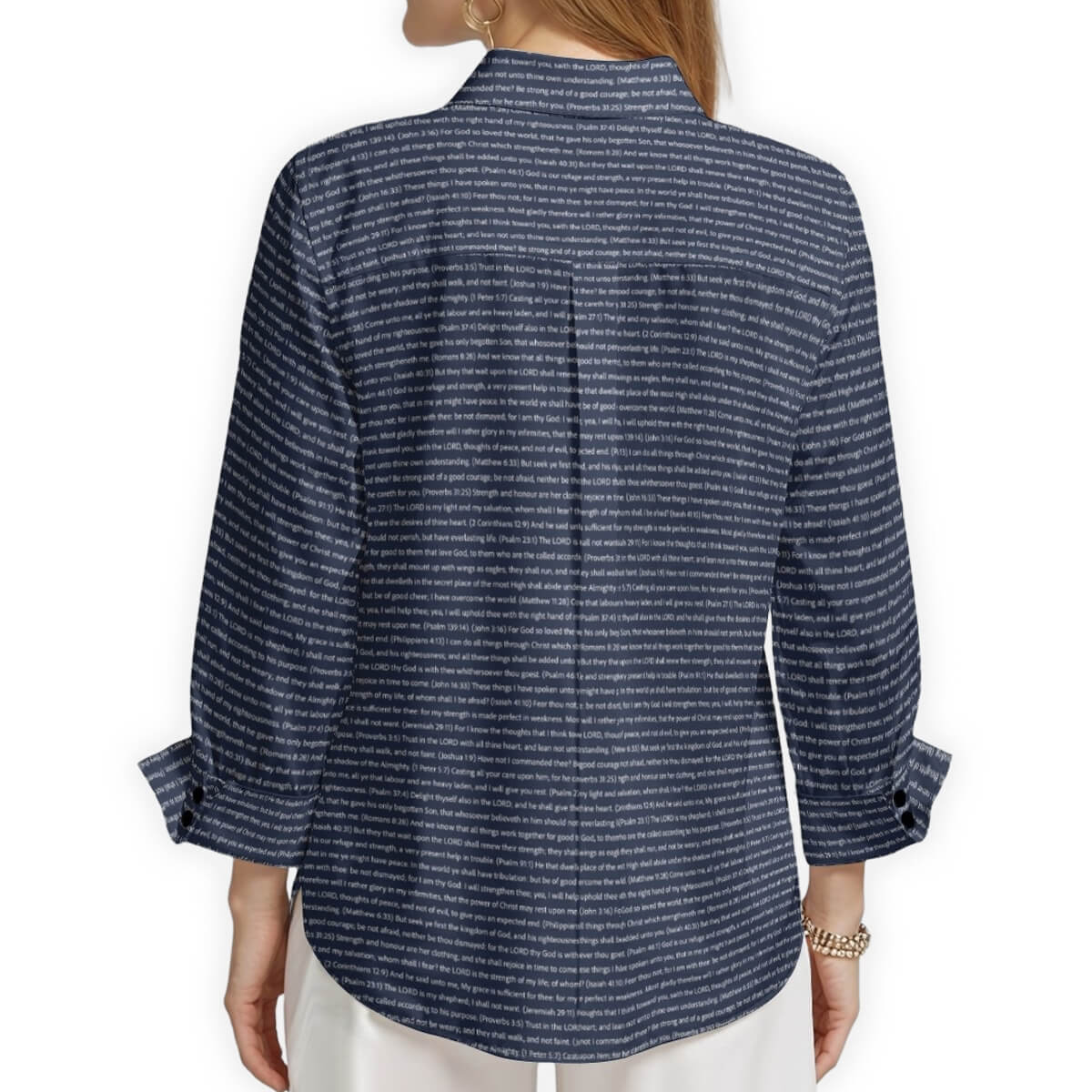 Women's Linen Textured Cotton 3/4 Sleeve Shirt