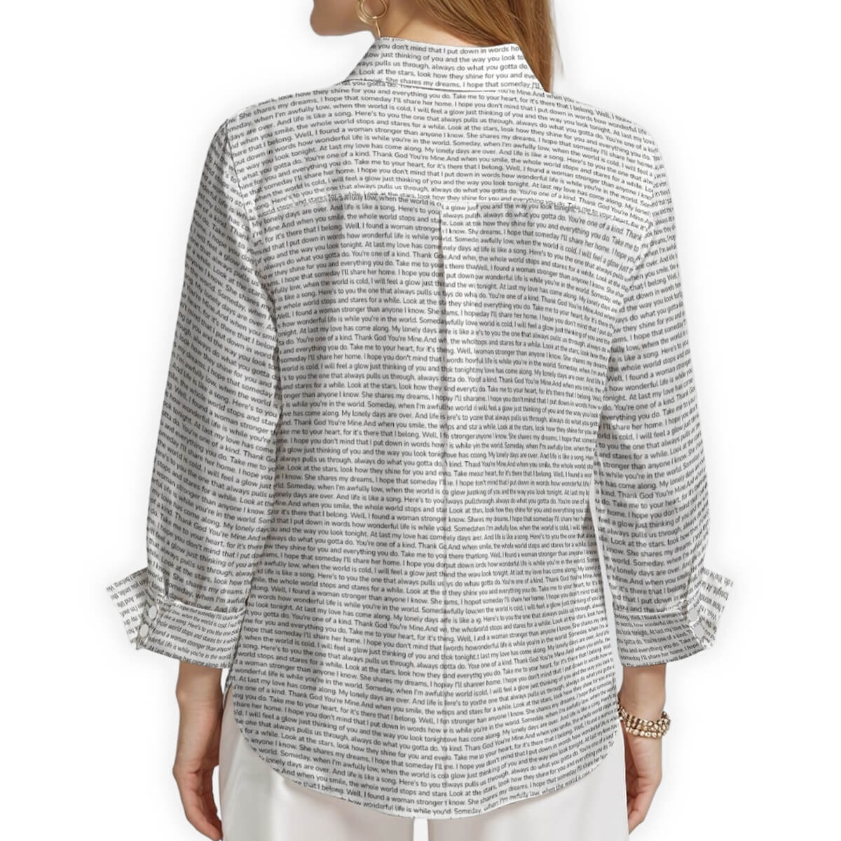 Women's Linen Textured Cotton 3/4 Sleeve Shirt