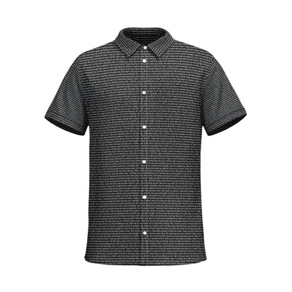 Men's Cotton Short Sleeve Button-Up Shirt